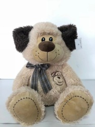 Kids cutie brown bear furry toy