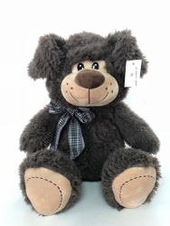 Kids cutie brown bear furry toy