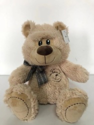 Kids cutie brown bear furry toy