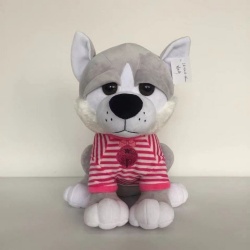 Kids cutie grey puppy furry toy