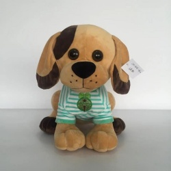 Kids cutie brown dog furry toy