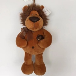 Kids cutie brown lion furry toy