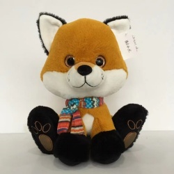 Kids cutie brown dog furry toy