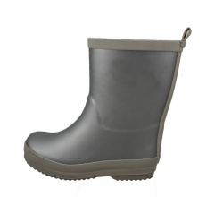 Kids high quality grey matty rubber rain boot welly